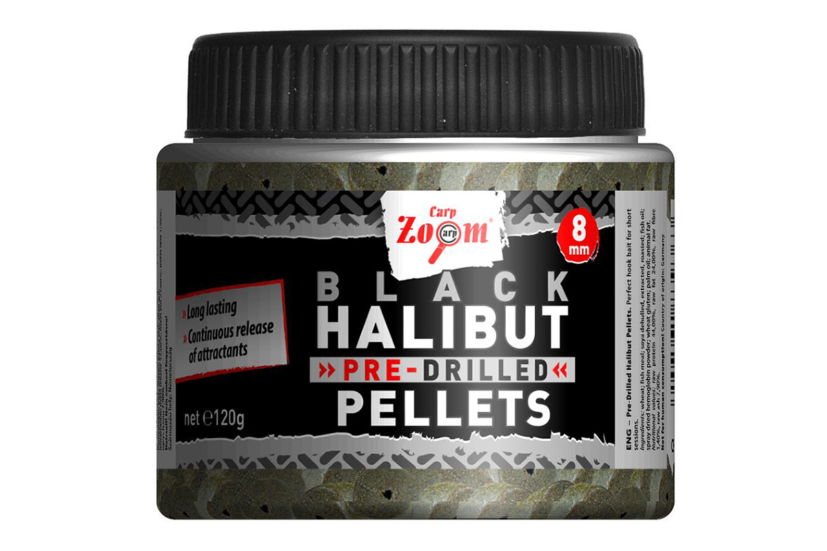 Pre-Drilled Black Halibut Pellets